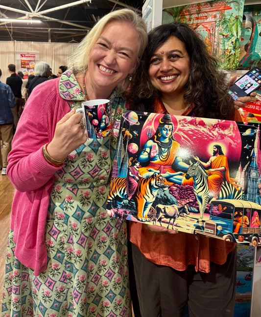 Pink Shiva Moon' Art tray