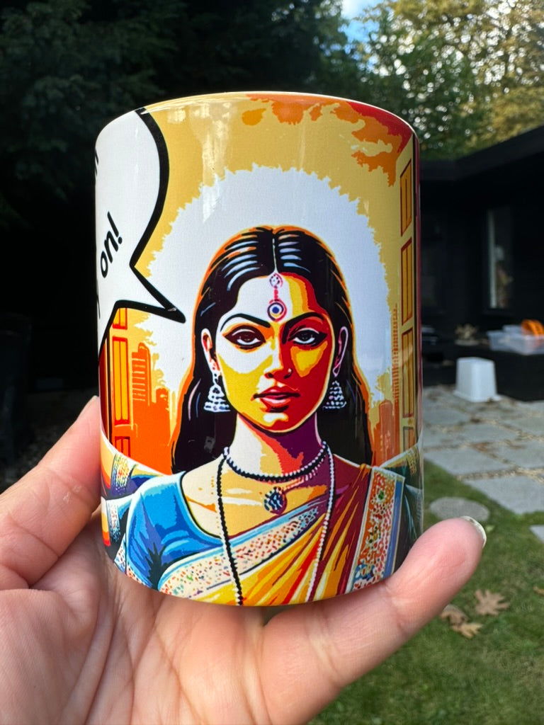 Keep calm and curry on ceramic mug