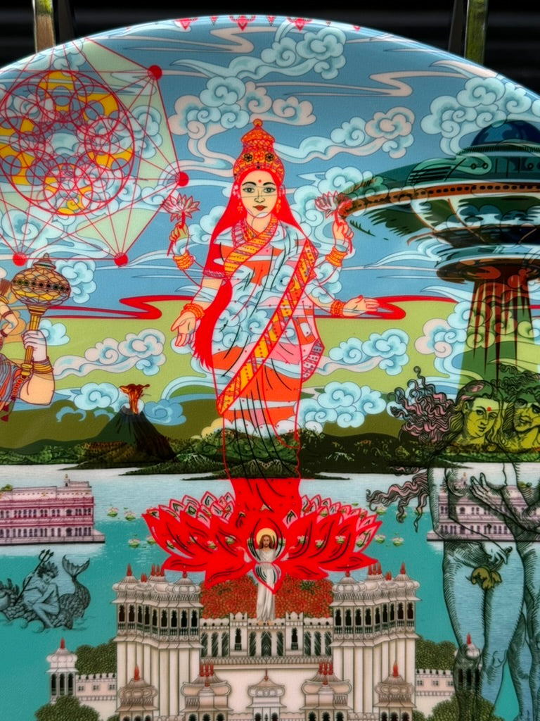 'As above so below' ceramic dinner plate