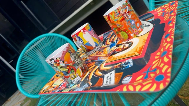 'Keep calm and curry on' Art tray