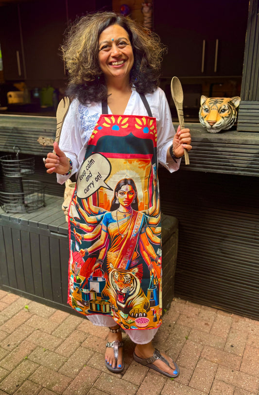 'Keep calm and curry on' Apron