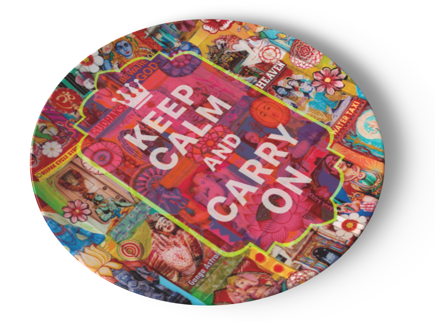 'Keep calm and carry on' Dinner Plate