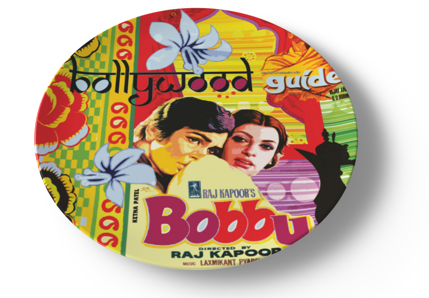 'Bollywood Guide' ceramic dinner plate