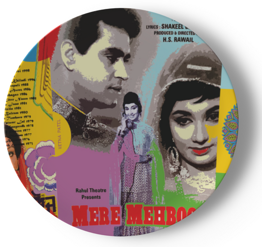 'Mere Mehboob' ceramic dinner plate (Bollywood collection)