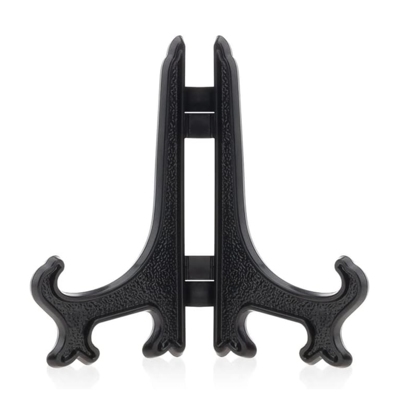 Foldable, black upright Art Dinner plate easel stand