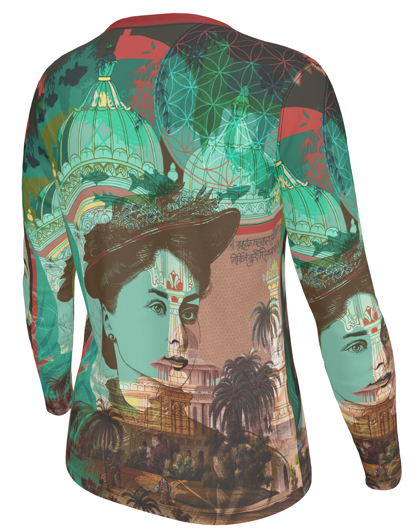 'Sisters of Earth' long sleeved cotton jersey t-shirt