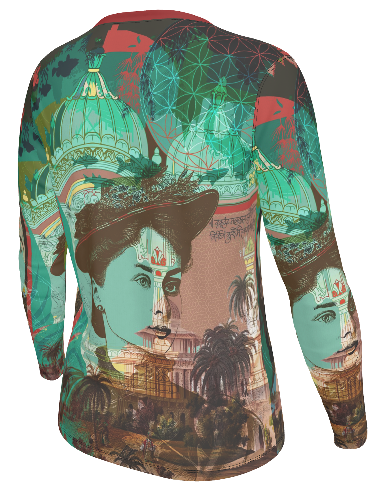 'Sisters of Earth' long sleeved cotton jersey t-shirt