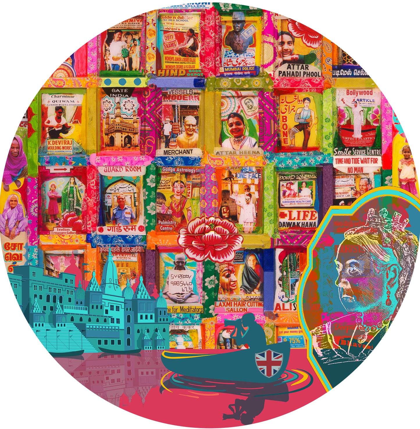 Keep calm and carry on cake stand