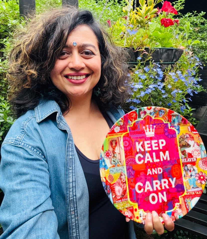 'Keep calm and carry on' Dinner Plate