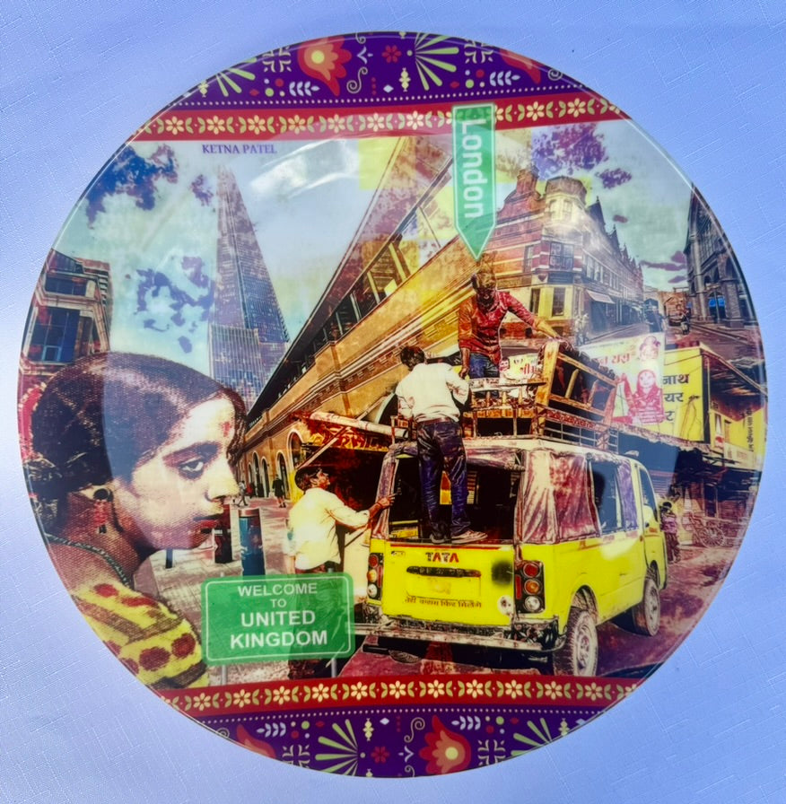 'WELCOME TO THE UNITED KINGDOM' Art plate from £ 30