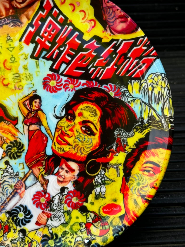 'PINK BOMB' Art plate from £ 30