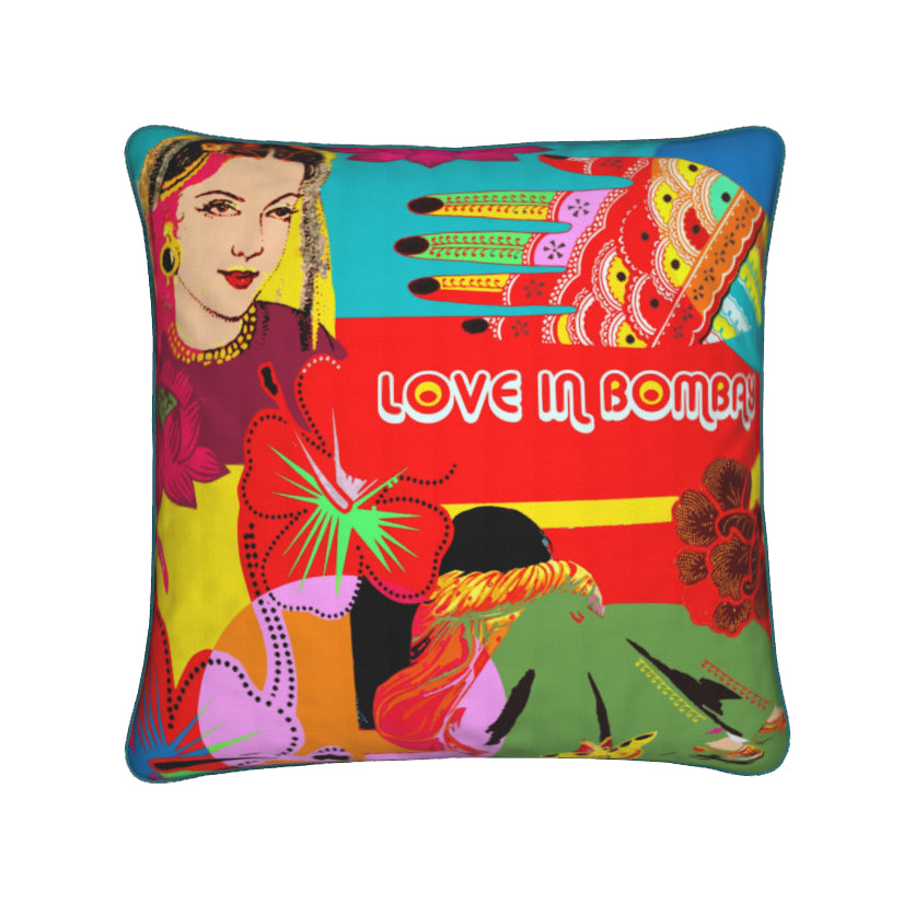 'Love in Bombay / Bollywood Guide' double side Art cushion