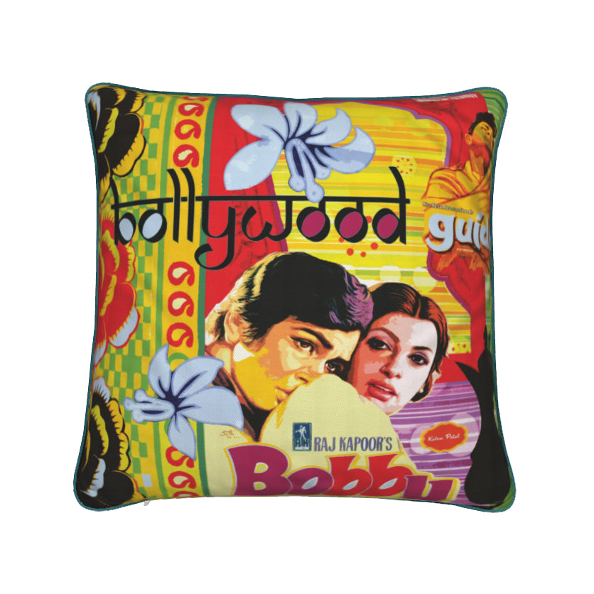 'Love in Bombay / Bollywood Guide' double side Art cushion