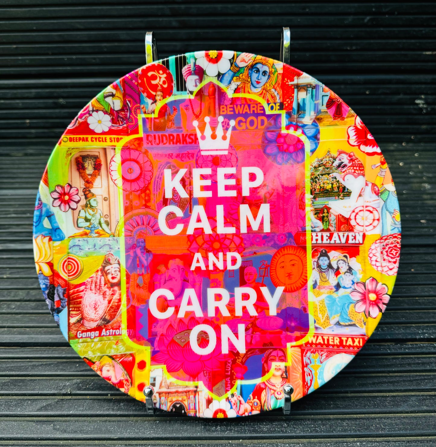 'KEEP CALM AND CARRY ON' Art plate from £ 30