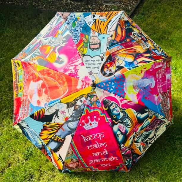 'KEEP CALM AND GANESH ON' umbrella