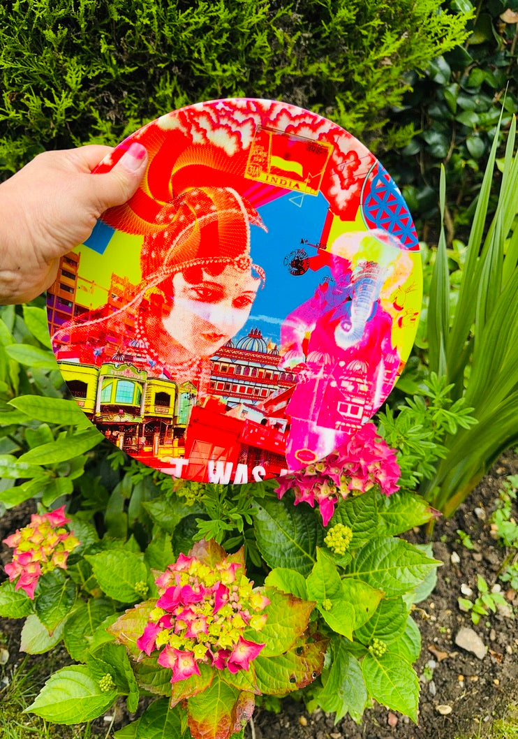 'INDIA I WAS HERE' Art plate from £30