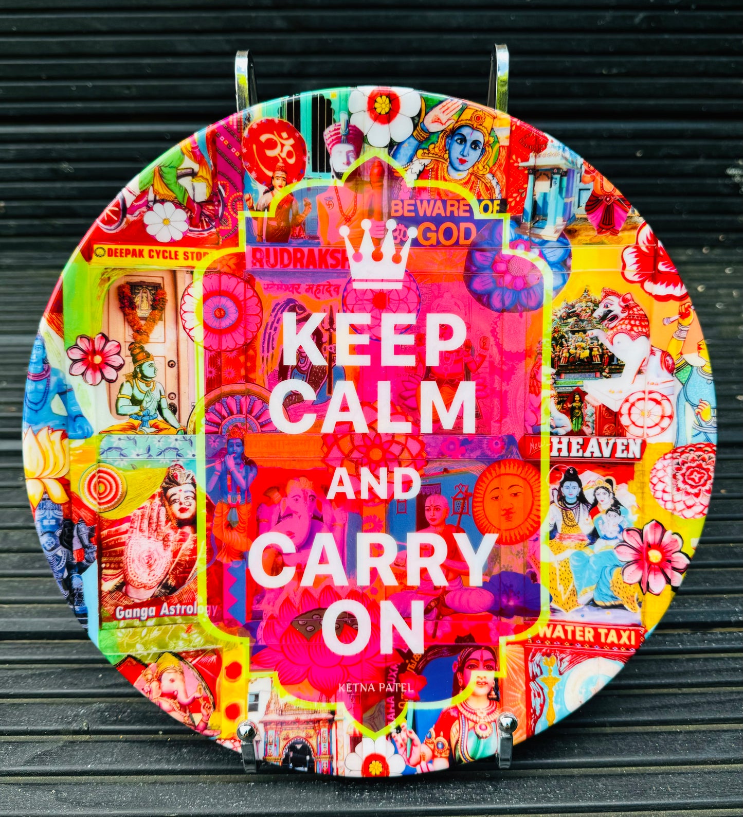 'Keep calm and carry on' Dinner Plate