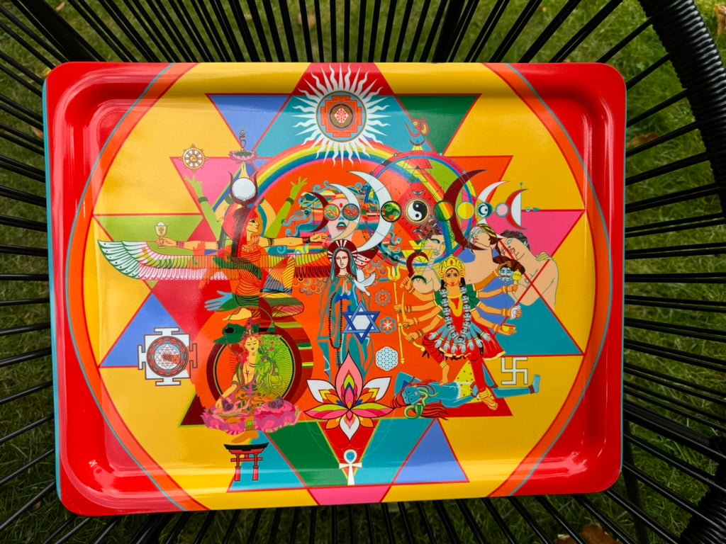 'Nine Goddesses' Art tray