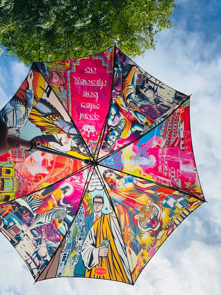 'KEEP CALM AND GANESH ON' umbrella