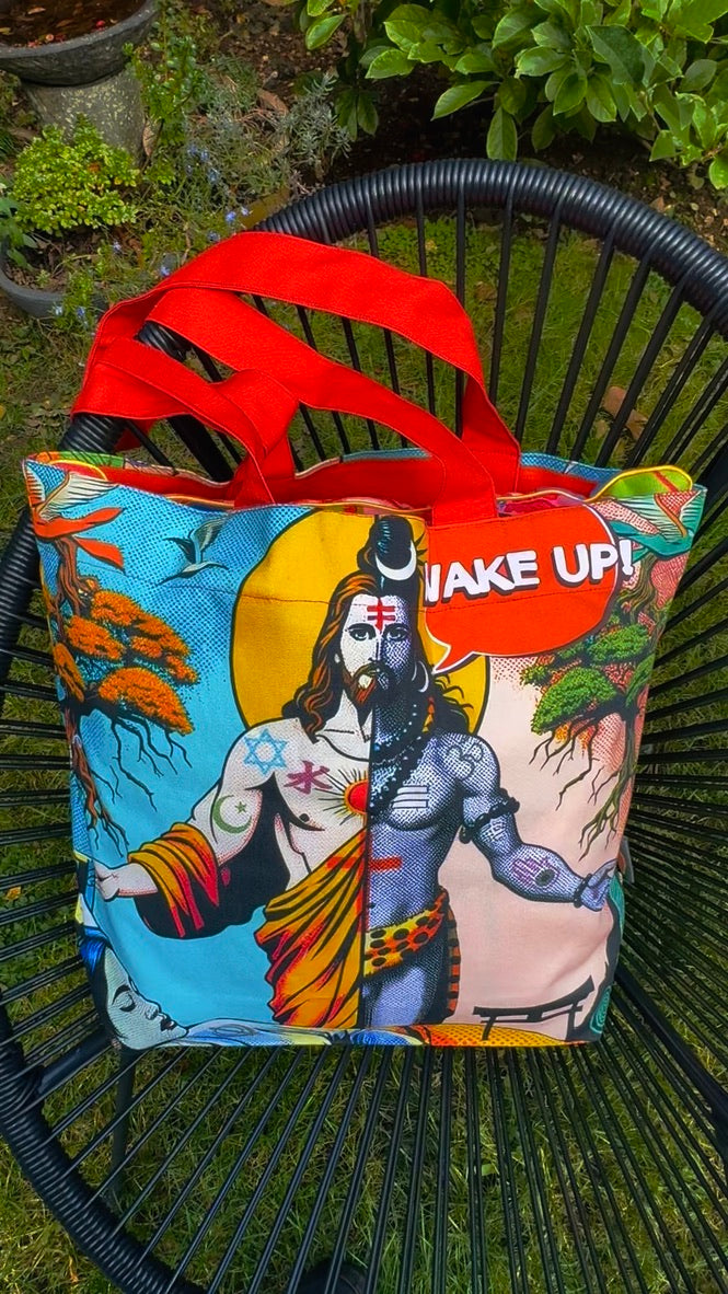 Wake up! tote bag