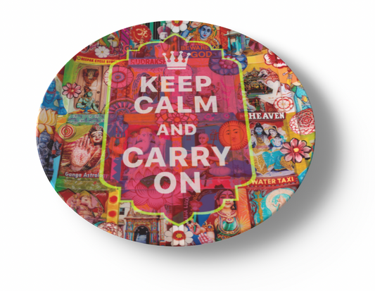'Keep calm and carry on' Dinner Plate