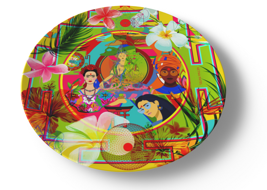 'Everyday Goddesses' ceramic dinner plate