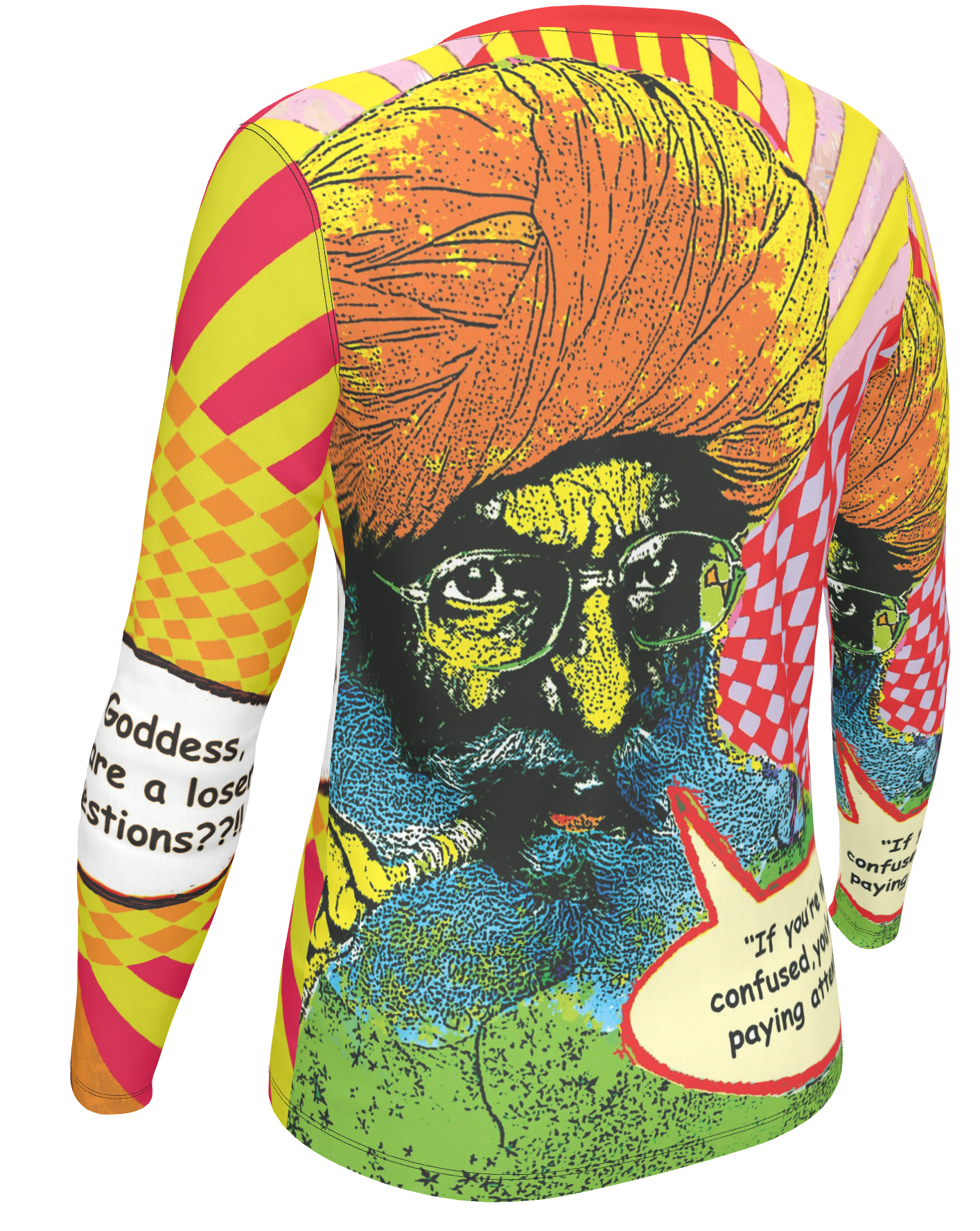 'Goddess Pipe Dreams' long sleeved cotton Jersey T-shirt